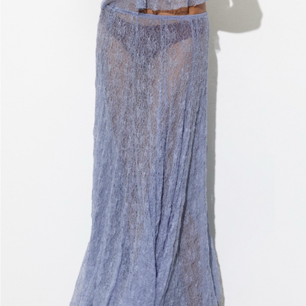 New Zara long lace Maxi Skirt size small S